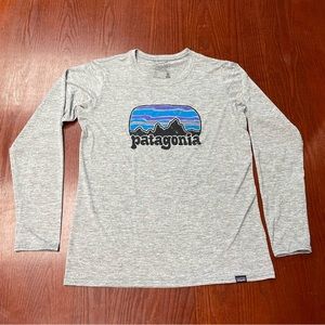 Patagonia Capilene Cool Daily Grey Long Sleeve Size Small Shirt